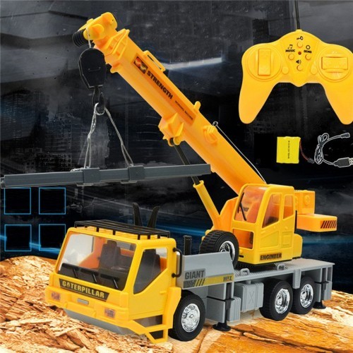 3822 1 24 2 4G 8CH Remote Control Car Construction Crane Vehicles With