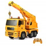 Double Eagle E516-003 1/20 2.4G Rc Car Engineering Crane Truck 360° Rotation W/ Light Sound Toys