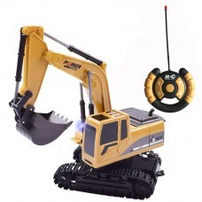 BOCHENG TOYS 1/24 5CH Wireless Controlled Rc Car Die-cast Engineering Excavator Truck 