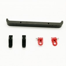 5PCS MN-90 1/12 2.4G 4WD Rc Car Upgrade Spare Parts Metal Front Bumper + Hooks 