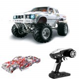 HG P407 with 2 Shells 1/10 2.4G 4WD Remote Control Car for TOYATO Metal 4X4 Pickup Truck RTR Vehicle 