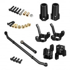 Front Steering Links Knuckles Arm C-Hub Rear Axle Lock-Out Set for AXIAL SCX10 1/10 Remote Control Car Parts