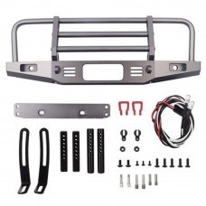 Adjustable Metal Front Bumper Protector Full Kit for 1/10 Remote Control TRX4 Axial SCX10/ II Car Parts