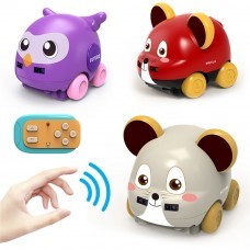 3301 1/24 Manual Control Electric Cartoon Animals Remote Control Car Gesture Sensor Vehicles w/ Light Music RTR Child Gift Toys