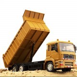 1/24 2.4G Remote Control Car Dump Engineer Truck W/ Music Light Children Vehicle Models Toy