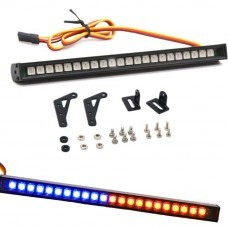 22LED Colorful Remote Control Flashing LED Light Bar Roof Lamp Kit for 1/10 TRX4 SCX10 90046 Remote Control Crawler Truck