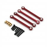 4PCS Upgraded Metal Lower Linkage Rods for FMS FXC24 POWER WAGON 12401 1/24 Remote Control Car Vehicles Model Spare Parts