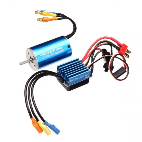 2845 Motor 3100/3930KV Sensorless Brushless Waterproof 35A ESC Remote ...