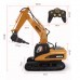 HuiNa 560 2.4G 1/12 16 Channels Metal Remote Control Excavator Broken Disassemble Charging Remote Control Car Model Toys