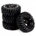 4PCS 1/10 12mm Off-road Vehicle Tyre Tires Rims Wheel Complete Remote Control Car Part