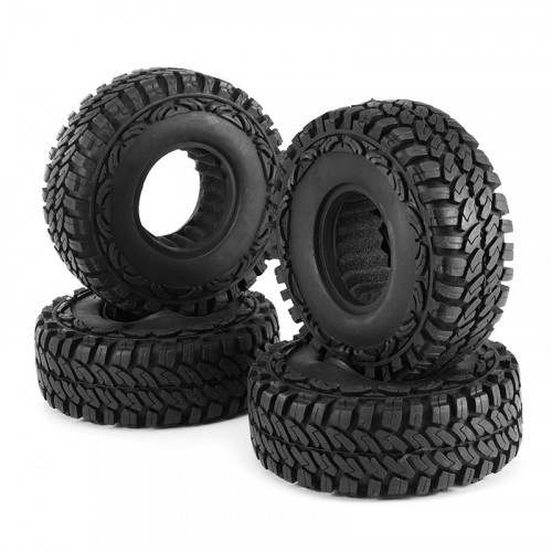 4Pcs Remote Control Car 114mm Tires for 1/10 Remote Control Crawler 4WD