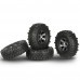 4Pcs AUSTAR AX-4020A 1.9 Inch 110mm 1/10 Remote Control Car Tires with Alloy Hub For D90 SCX10 AXAIL RC4WD TF2 R