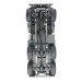 MZ YY2004 2.4G 6WD 1/12 Military Truck Off Road Remote Control Car Tracks Crawler 6X6 Toys