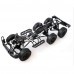 HG P601 1/10 2.4G 6WD Rc Car Rock Crawler RTR 20km/h Metal Chassis RTR Toy