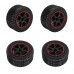 4PCS Wheel Rim & Tires for 23211 KY-1881 1/20 2.4G Buggy Rc Car Parts