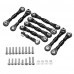 1 Set Black GPM Aluminum Tie Rods Set for TRAXXAS GT4-TEC 2.0 83056-4 Remote Control Car GT160 Parts