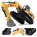 HUINA 580 Excavator Remote Control Car Toys Styling 23 Channel Road Construction All Metal Truck Autos 