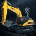 HUINA 580 Excavator Remote Control Car Toys Styling 23 Channel Road Construction All Metal Truck Autos 