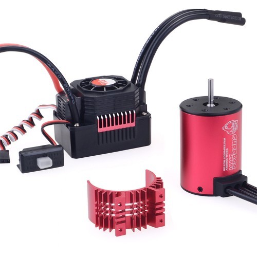 Surpass Hobby 3650 3600KV Remote Control Car Motor+45a Waterproof ESC 2