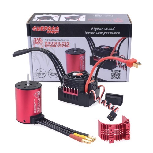 Surpass Hobby 3650 3600KV Remote Control Car Motor+45a Waterproof ESC 2
