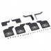 4PCS Rubber Front/Rear Mudguards with Brackets Screws for 1/10 TRX4 Remote Control Car Spare Parts