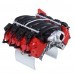 RBR/C Coloring V8 Hood Radiator Motor Fan Universal Trx4 Simulation Engine Corvette LS3 Remote Control Car Parts