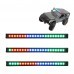 22LED Colorful Remote Control Flashing LED Light Bar Roof Lamp Kit for 1/10 TRX4 SCX10 90046 Remote Control Crawler Truck