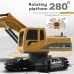 1/24 6CH Remote Control Excavator Engineer Truck Construction Vehicle Models For Kids Indoor Toys Metal Track