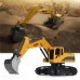 1/24 6CH Remote Control Excavator Engineer Truck Construction Vehicle Models For Kids Indoor Toys Metal Track