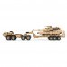 HG P806 RTR Pre-Assembled TRASPED 1/12 Heavy Equipment Semi Trailer for U.S M747 Remote Control Car Vehicles Model