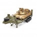 HG P806 RTR Pre-Assembled TRASPED 1/12 Heavy Equipment Semi Trailer for U.S M747 Remote Control Car Vehicles Model