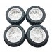 4PCS RBR/C 12MM Connector Upgraded Remote Control Car Wheel Tire Vehicle Parts Sliver For WPL B14 B24 C14 C24 C34 C44  MN D90 91 96 99 99S Remote Control Car