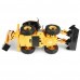 Double E RTR E589 1/20 2.4G 11CH Remote Control Excavator JCB Backhoe Loader Light Sound Construction Truck Vehicles Models