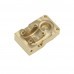 Brass Diff Cover w/ Skid Protection Plate Set for Axial SCX24 AXI90081 Remote Control Vehicles Car Parts