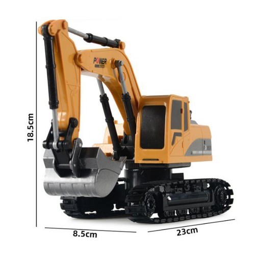 1027 2.4G 6 Channel 1/24 Remote Control Excavator Toy Engineering Car