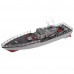 HT 1/115 2877B RTR 50cm 2.4G 4CH RC Boat Vehicles Dual Motors Millitary Warship Torpedo LED Lighting Models