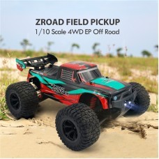 ZROAD 1/10 4WD High Speed Remote Control Monster Trunk Off Road All Terrain Upgradable DIY Remote Control Car Remote Control Vehicle Model